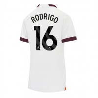 Koszulka piłkarska Manchester City Rodri Hernandez #16 Strój wyjazdowy dla kobiety 2023-24 tanio Krótki Rękaw